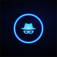 Glowing App Button - Dark