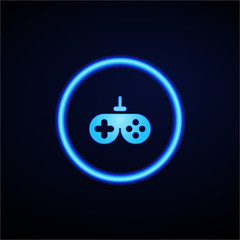 Glowing App Button - Dark