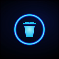 Glowing App Button - Dark