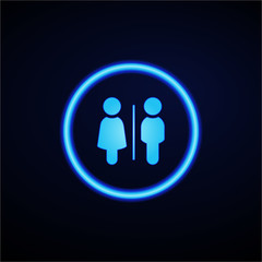 Glowing App Button - Dark