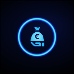 Glowing App Button - Dark