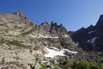 Pass Tale in the mountains Ergaki of the Western Sayan