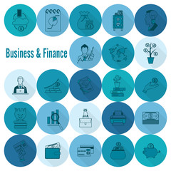 Business and Finance Icon Set