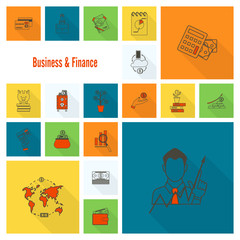 Business and Finance Icon Set