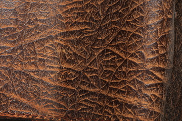 texture of old worn leather