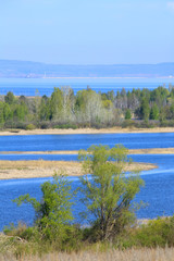 spring day on the river