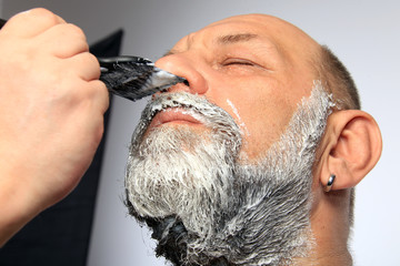 adult man color beard