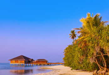 Spa saloon on Maldives island