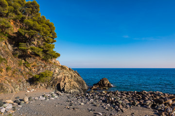 Ligurian stones beach
