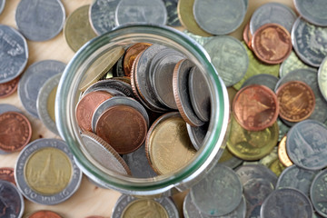 business finance. save money for investment concept money in the