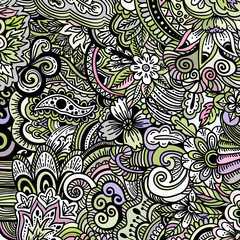 Ornamental ethnic pattern. Floral background can be used for wallpaper, patterns fills, textile, fabric, wrapping, surface textures, coloring book adults and kids.