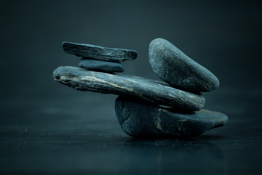 Macro Stones Scene, Zen Like Concepts