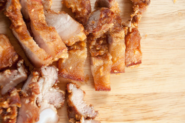 Deep fried pork with 