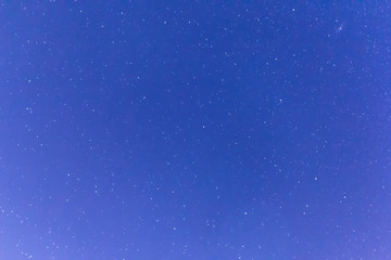 Dark night sky and many stars