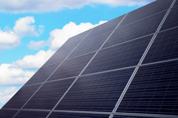 Obraz premium Solar panel on the sky background