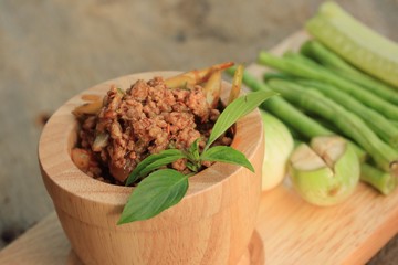 spicy minced pork