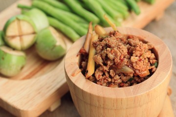 spicy minced pork