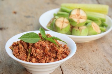 spicy minced pork