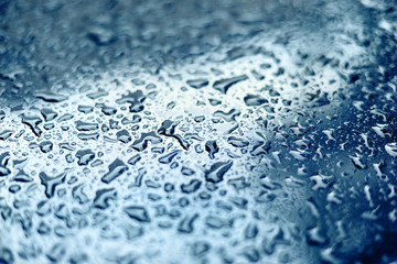 Water drops on window