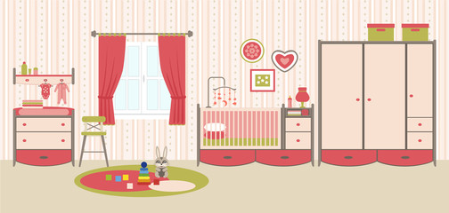 Baby room with furniture