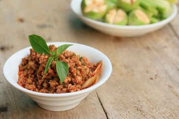 spicy minced pork
