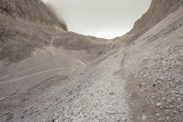Mountain scenes from the Catinaccio area, Dolomites