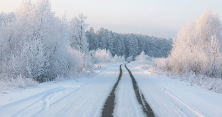 winter road