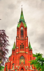 Fototapeta na wymiar Johanneskirken, St. John Church in Bergen, Norway