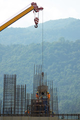 engineer standing orders for construction crews to work