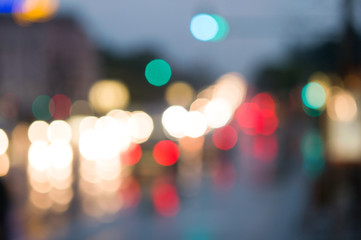 Fototapeta premium Bokeh of the street