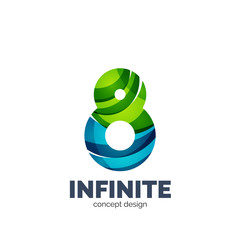 Vector set of abstract letter business logo icons