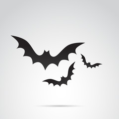 Bat vector icon.