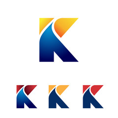 K Letter Abstract Cool Business Logo