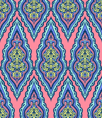 Beautiful vector ethnic seamless pattern.