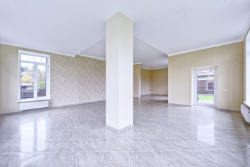 empty interior in modern house