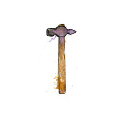 hand drawn hammer