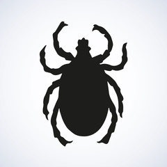 Mite. Vector drawing