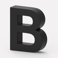 right black letter B