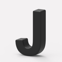 right black letter J
