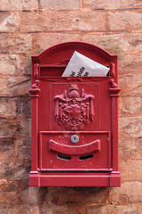 old mailbox on the wall