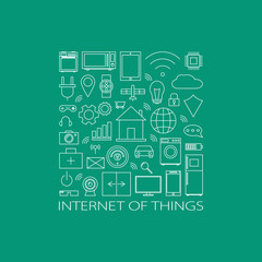 Internet of things and smart home illustration