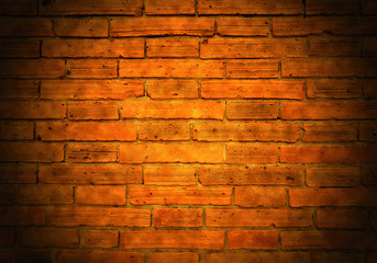 Abstract dark vintage brick wall design background