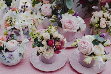 Detail of flowers in a flower shop.