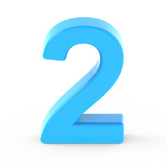 light blue number 2