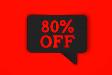 Black sale speech bubble discount label