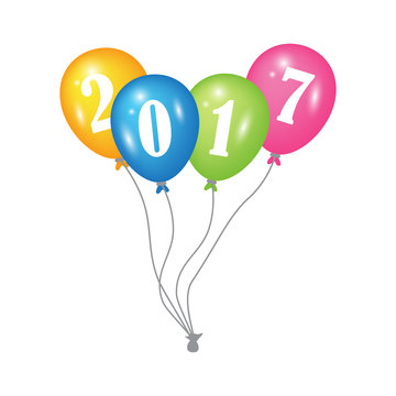 balloon HAPPY NEW YEARS 2017