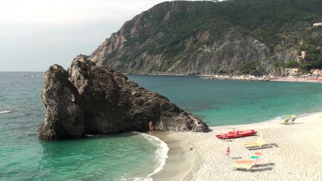 Lungomare di Monterosso, cinque terre, Liguria italia
