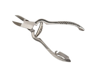 Metal pedicure nipper, isolated on a white background