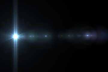 Lens flare effect