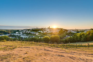 Sunset in Rodez, France